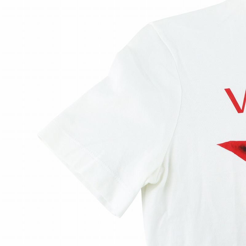ヴェルサーチ ヴェルサーチェ VERSACE Tシャツ カットソー 半袖 リップ