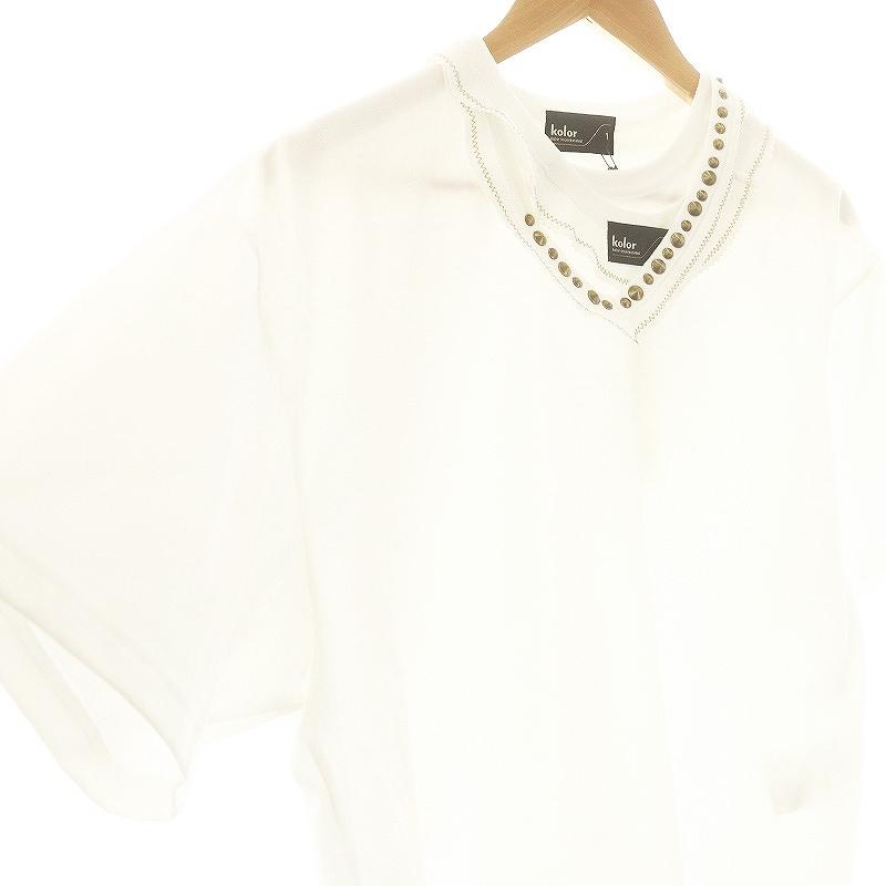 未使用品 カラー kolor タグ付き 25SS 25SCM-T09206-A T-Shirt Tシャツ  