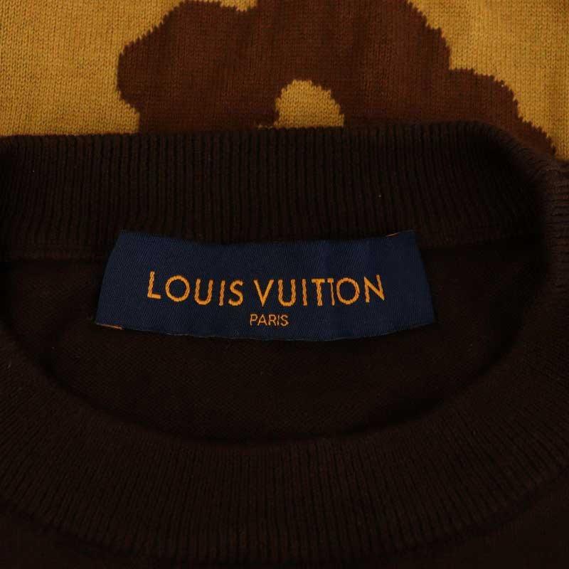 ルイヴィトン LOUIS VUITTON 24SS 1AGHTW グラフィックショートスリーブクルーネック ニット セーター 半袖 M_5