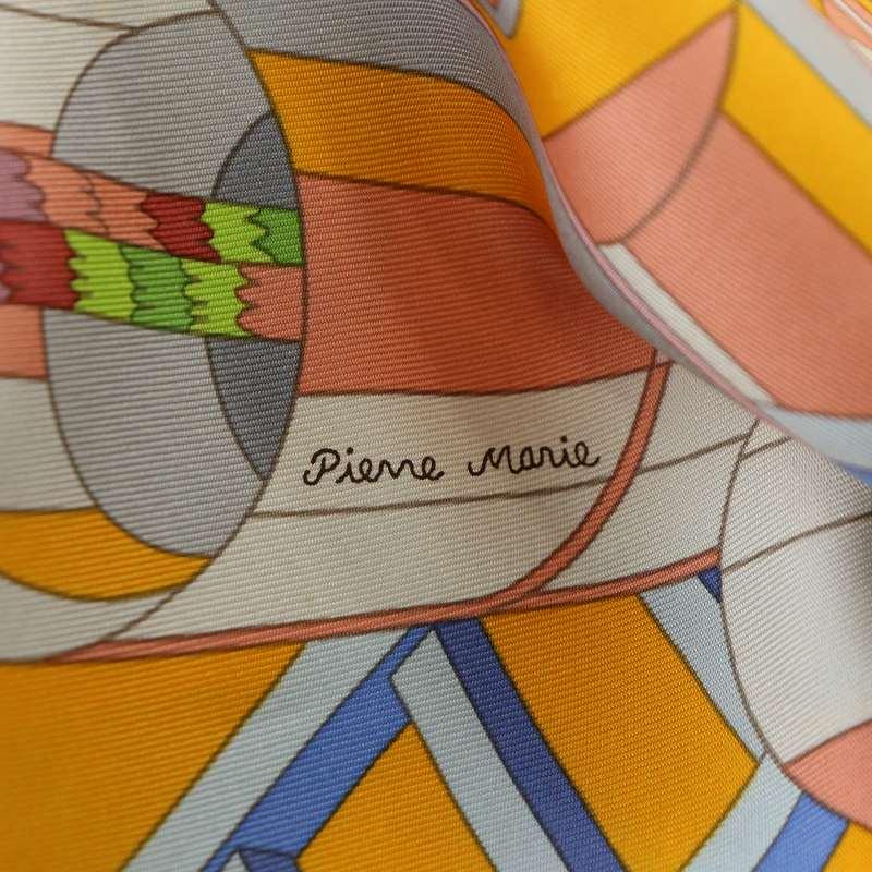 エルメス シルク カレ90 Point D ORGUE フェルマータ スカーフ HERMES エルメス カレ90 フェルマータ Point D'ORGUE 大判スカーフ