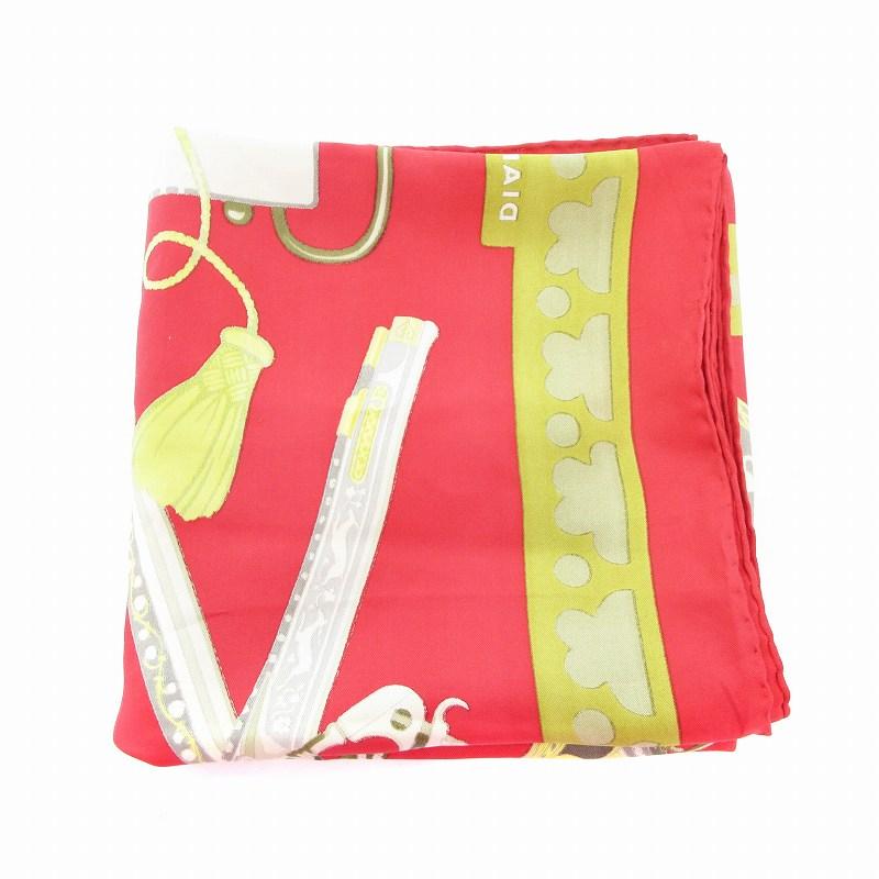 HERMES（エルメス） 美品 カレ90 DAIANE ダイアン 銃 スカーフ 総柄
