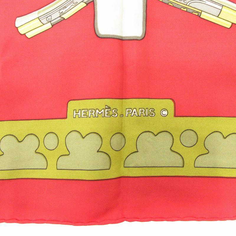 HERMES（エルメス） 美品 カレ90 DAIANE ダイアン 銃 スカーフ 総柄