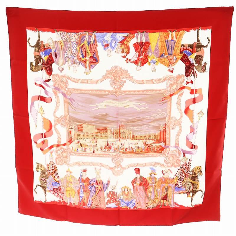 エルメス　HERMES　スカーフ　カレ90　トルコ行進曲 HERMES（エルメス） カレ90 TURQVERIES EN L'HONNEUR DE MHT