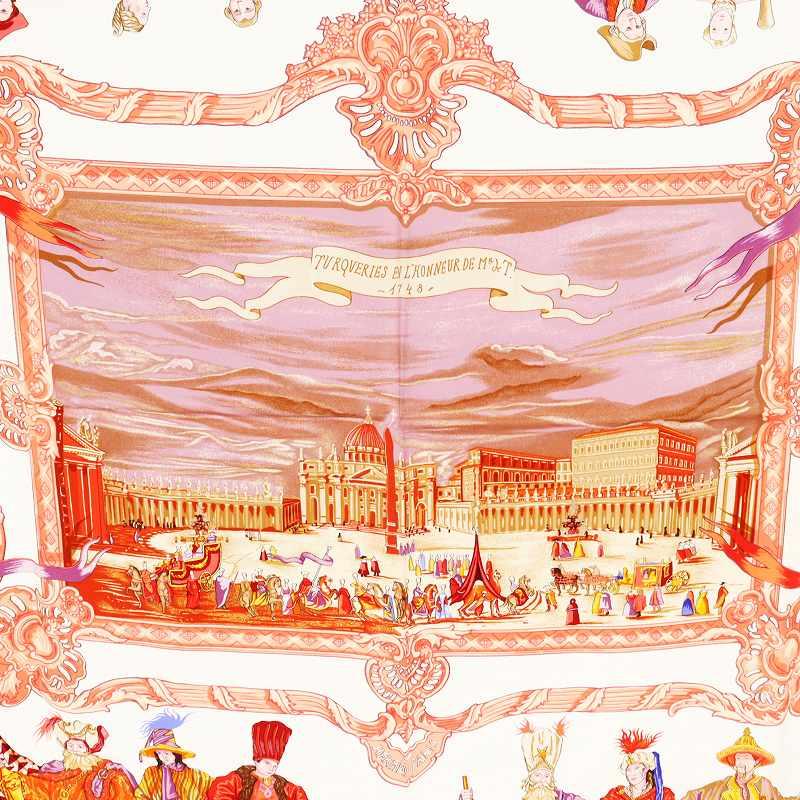 HERMES（エルメス） カレ90 TURQVERIES EN L'HONNEUR DE MHT