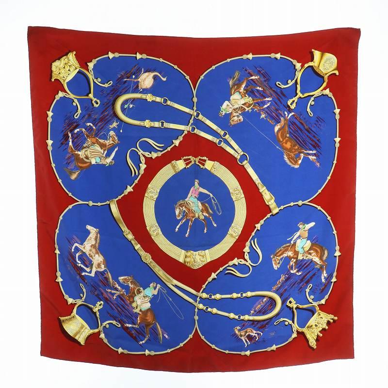 HERMES（エルメス） カレ90 パンパ PAMPA 大草原 スカーフ 絹 シルク