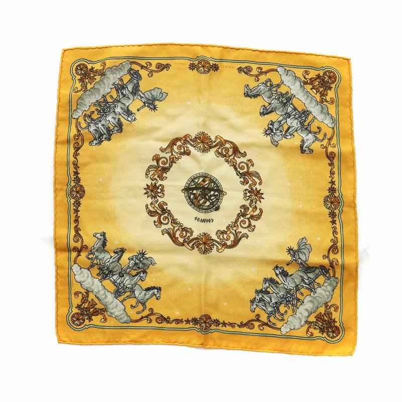 エルメス　プチカレ HERMES プチカレ ライム フランス製 シルクスカーフ エルメス | anemone