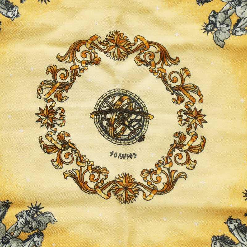 HERMES（エルメス） カレ40 プチカレ COSMOS 宇宙観 スカーフ ロゴ 絹