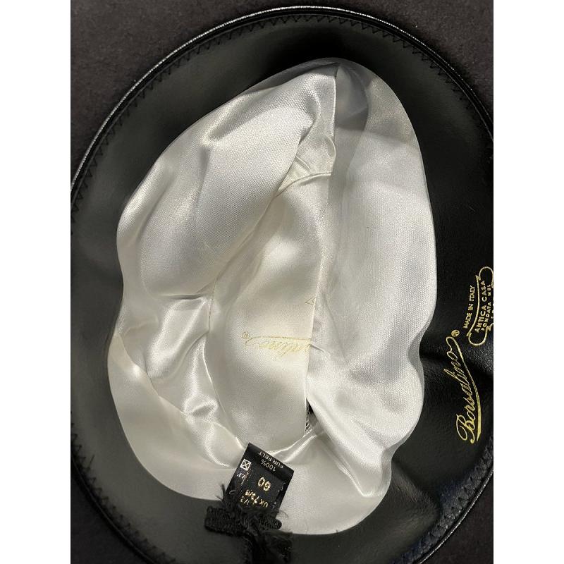 ボルサリーノ Borsalino 帽子 フェルトハット 中折れ帽 FUR FELT 60