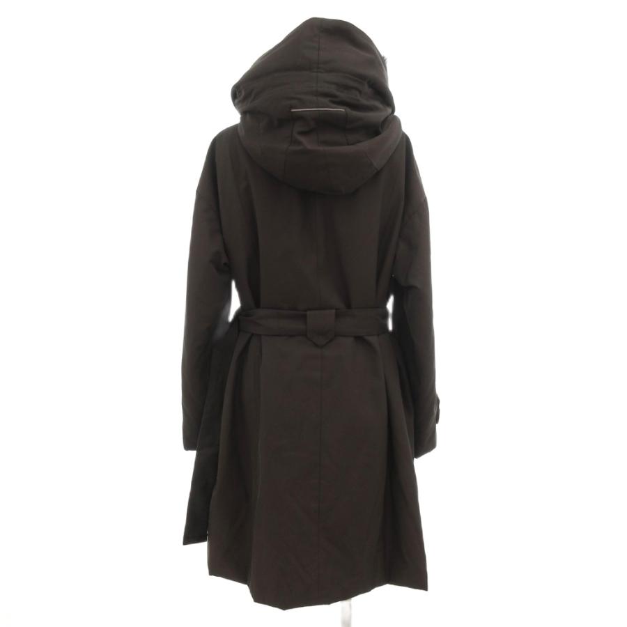 【中古】Sマックスマーラ 'S Max Mara コート フード ベルト ロング丈 36 XS ダークブラウン /AE ■GY47 レディース S MAXMARA（エスマックスマーラ） Sマックスマーラ 'S Max Mara コート