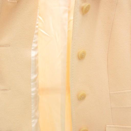 【中古】マックスマーラ MAX MARA コート ステンカラー ウール ミドル 総裏地 40 アイボリー /GV ■GY47 レディース Max Mara（マックスマーラ） コート ステンカラー ウール ミドル 総