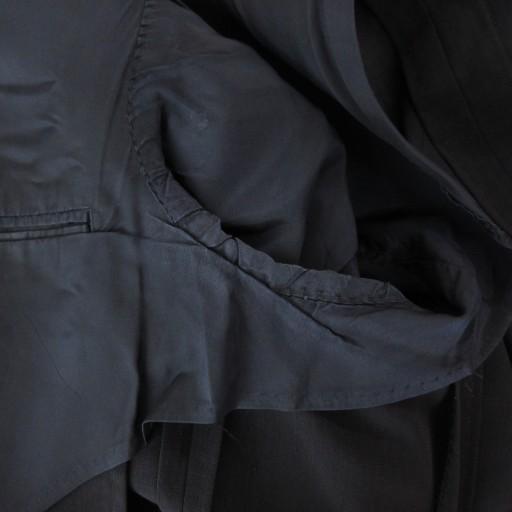 バーバリーブラックレーベル テーラードジャケット デニム ロゴボタン L 背抜き バーバリーブラックレーベル テーラードジャケット デニム ロゴボタン