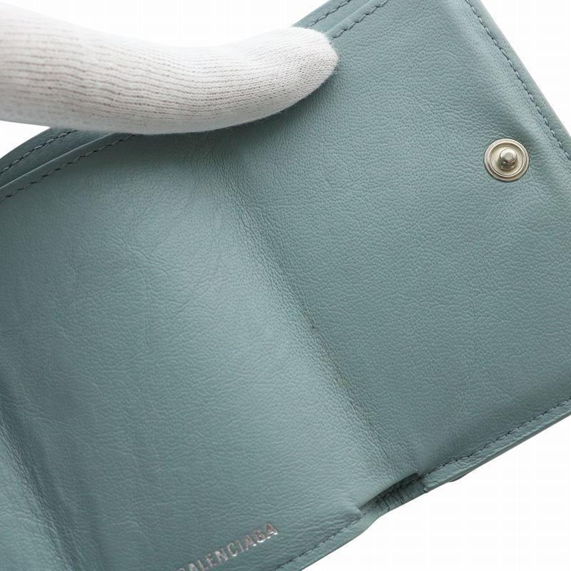 BALENCIAGA バレンシアガ ペーパー ミニ ウォレット 財布 三
