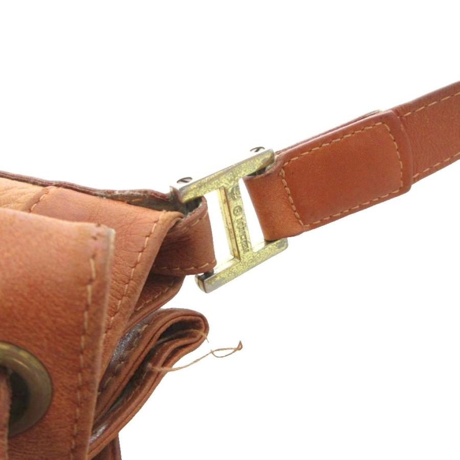 エムシーエム MCM ショルダーバッグ 巾着型 ヴィセトス 総柄 茶 /UO