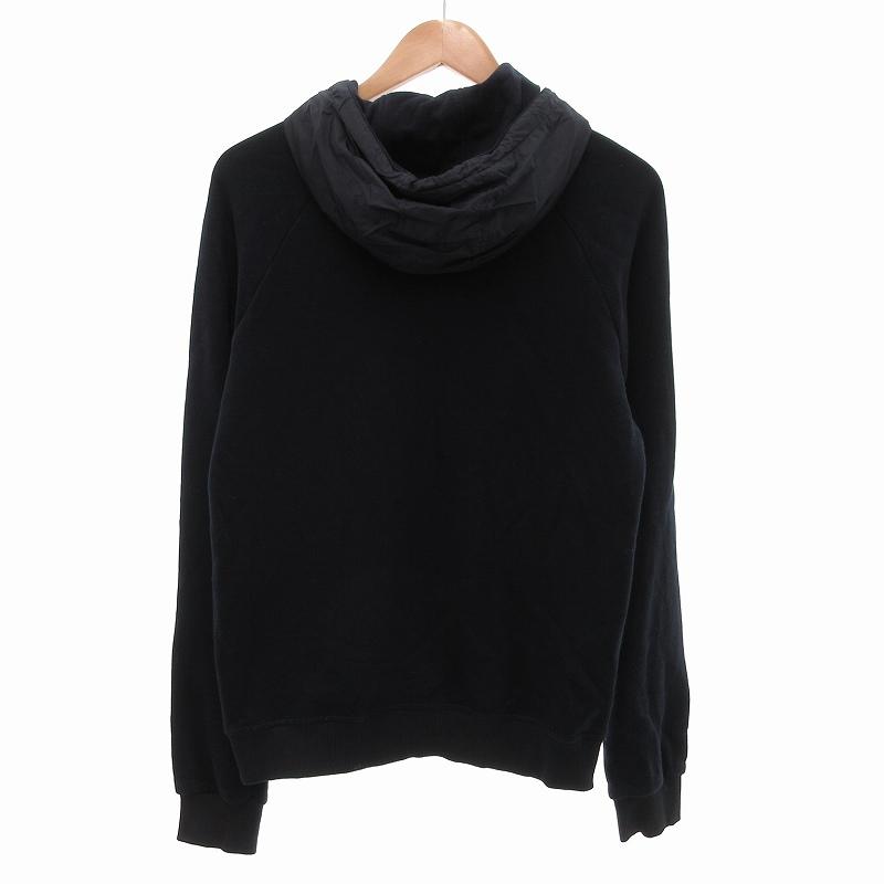 PRADA（プラダ） ジップアップパーカー ジャケット フード 切替 M 紺