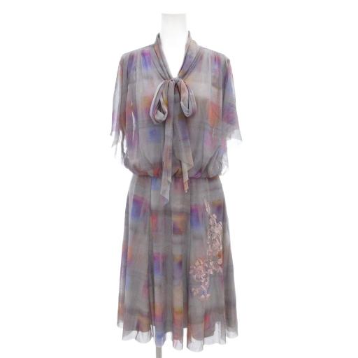 ヴィヴィアンタム VIVIENNE TAM ボウタイワンピース ノースリーブ 