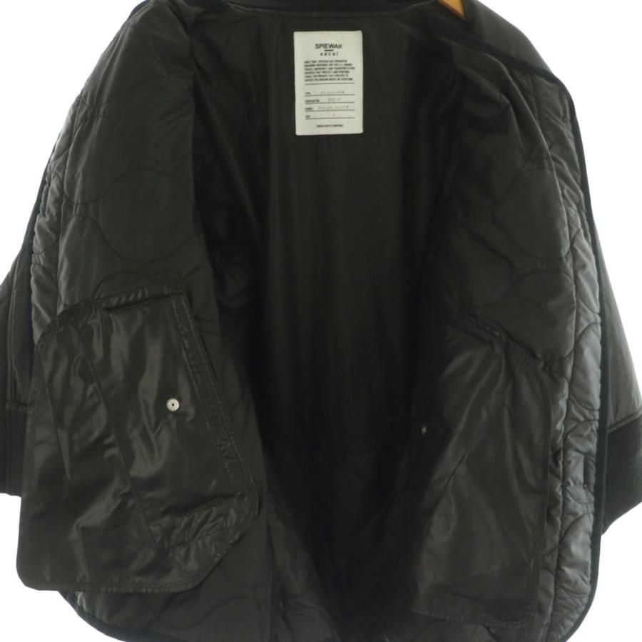 【中古】サカイ sacai × SPIEWAK 24-03545Multi Patch Blouson ジャケット ブルゾン ジップアプ 1 黒 サカイ sacai × SPIEWAK 24-03545Multi Patch Blouson ジャケット