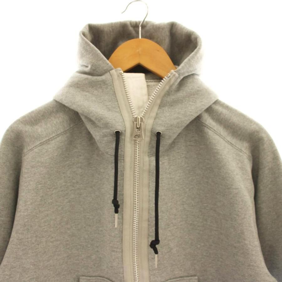 サカイ sacai × Carhartt WIP ジップアップパーカーフーディ 1 グレー