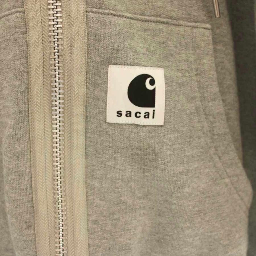 サカイ sacai × Carhartt WIP ジップアップパーカーフーディ 1 グレー