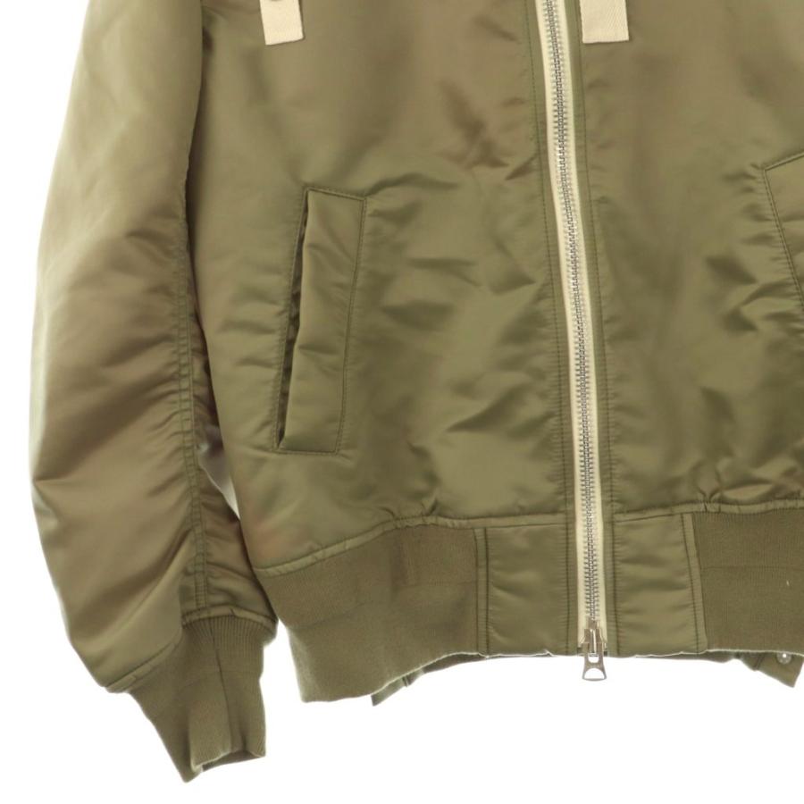 サカイ sacai MA-1 ブルゾン ジャンパー 1 カーキ グレー /SS □OS