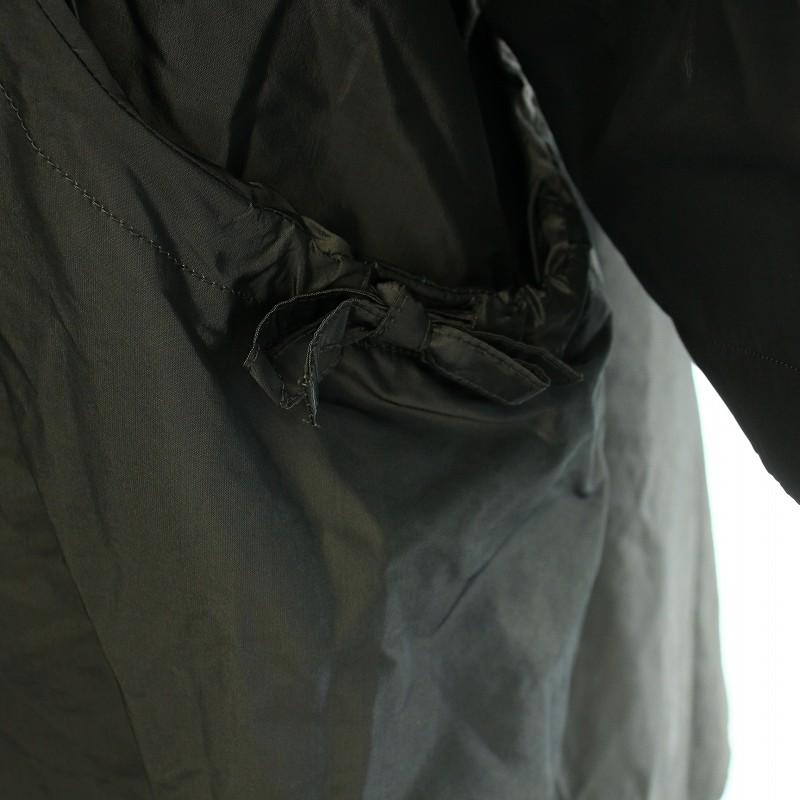【中古】イッセイミヤケ ISSEY MIYAKE ナイロンコート アウター 変形 ミドル リボン 2 M グレー IM03FA539 /YT ISSEY MIYAKE（イッセイミヤケ） ナイロンコート アウター 変形 ミドル
