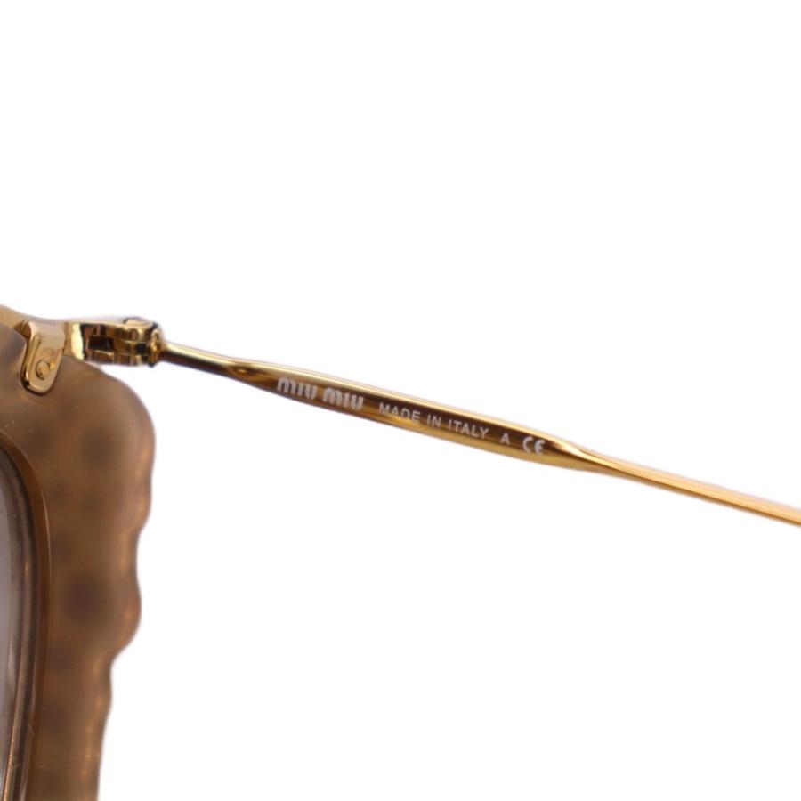 miu ミュウミュウ miumiu グリッター CAT EYE サングラス べっ甲柄 55