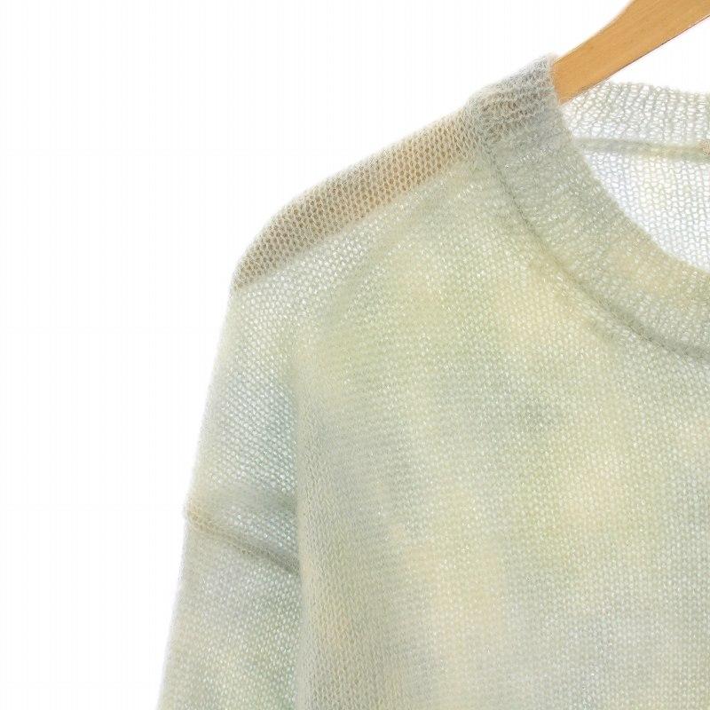 オーラリー AURALEE SUPER KID MOHAIR TIE DYE KNIT PO スーパー