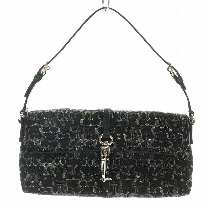 美品 COACH シグネチャー アクセサリーポーチ ハンドバッグ COACH（コーチ） COACH 3595 ミニ シグネチャー アクセサリー ポーチ