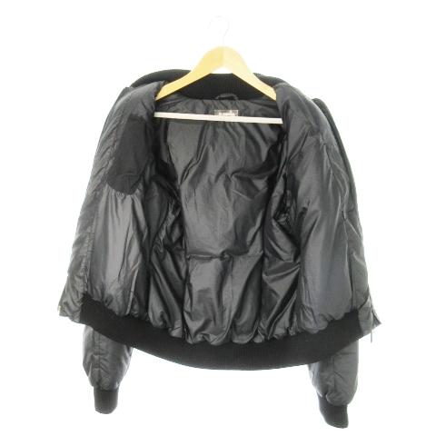 【中古】ジルサンダー JIL SANDER 00SS ダウン MA-1 ジャケット ボンバー ブルゾン ジップアップ 48 黒 メンズ ジルサンダー JIL SANDER 00SS ダウン MA-1 ジャケット ボンバー
