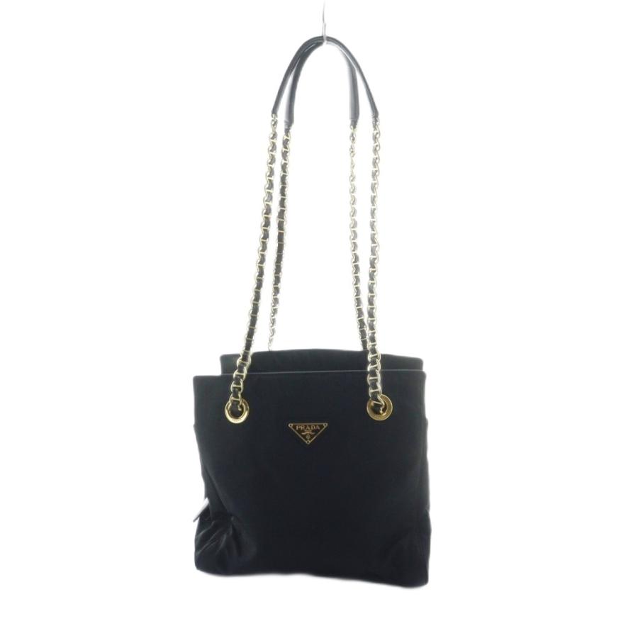PRADA（プラダ） ショルダーバッグ トート 三角ロゴ チェーン