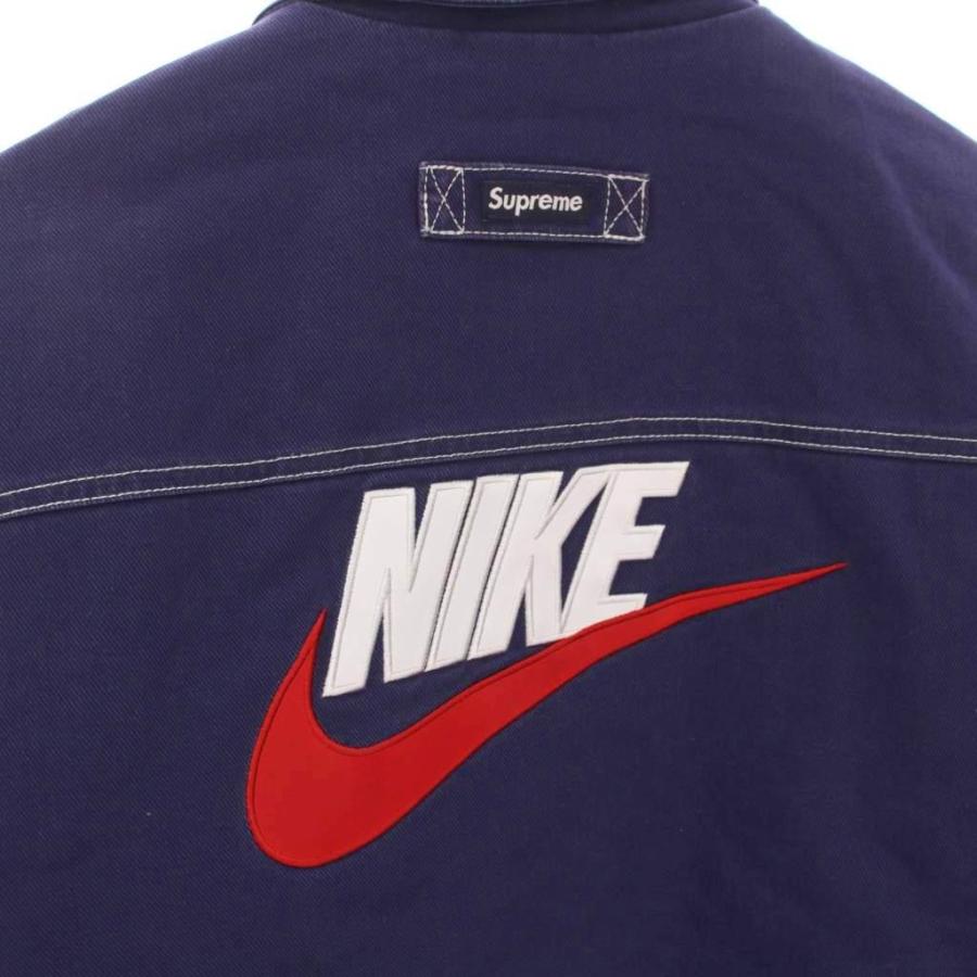 【中古】未使用品 シュプリーム ナイキ 18FW Double Zip Work Jacket ダブルジップワークジャケット 中綿 S 紺 Supreme（シュプリーム） 未使用品 ナイキ NIKE 18FW Double Zip Work