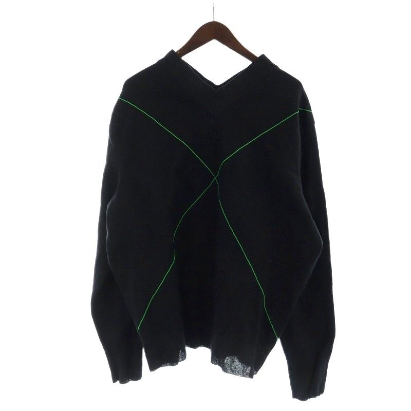 と*い様 Bottega Veneta/v-neck knit BOTTEGA VENETA（ボッテガ・ヴェネタ） 未使用品 クロスライン Vネック