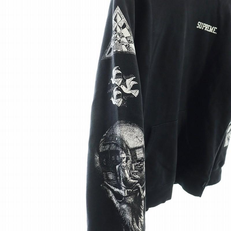 Supreme シュプリーム　エッシャー パーカー　ブラック　M Supreme（シュプリーム） SUPREME 17SS M.C. Escher マウリッツ