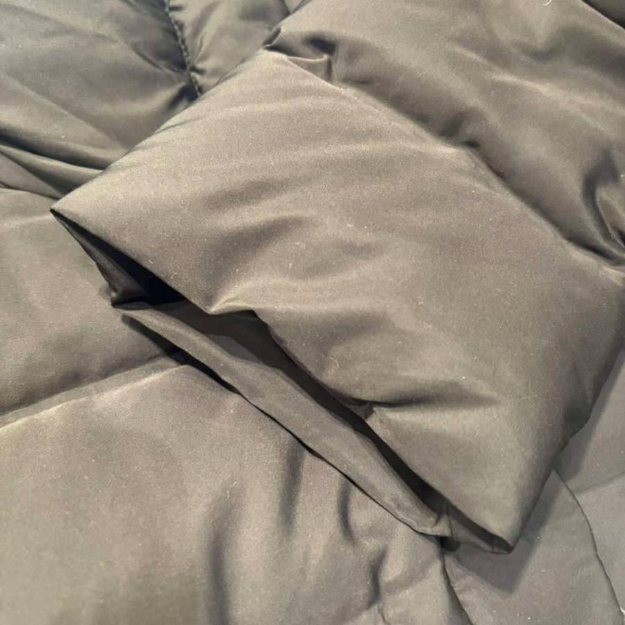 ZARA（ザラ） ダウンコート スタンドカラー ミドル丈 ベルト付き M 黒