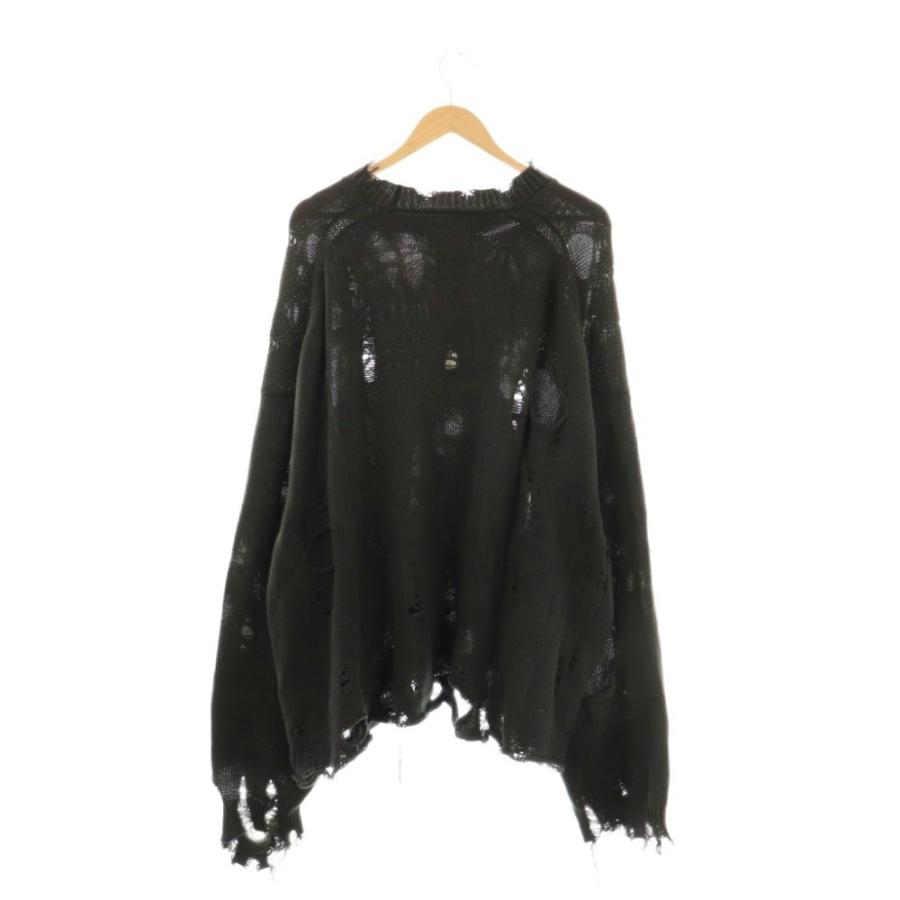 ダブレット doublet ダメージ加工ニット カットソー M