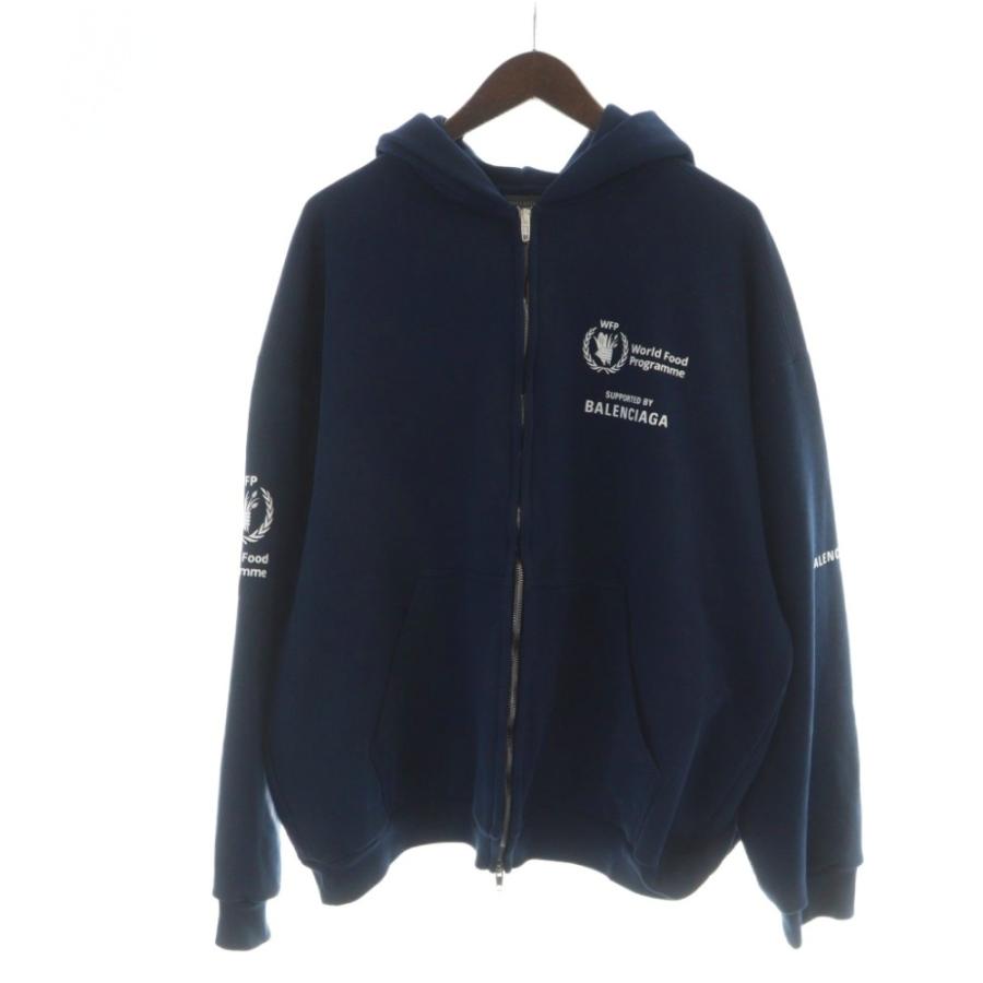 BALENCIAGA（バレンシアガ） パーカー トレーナー ジップアップ ロゴ