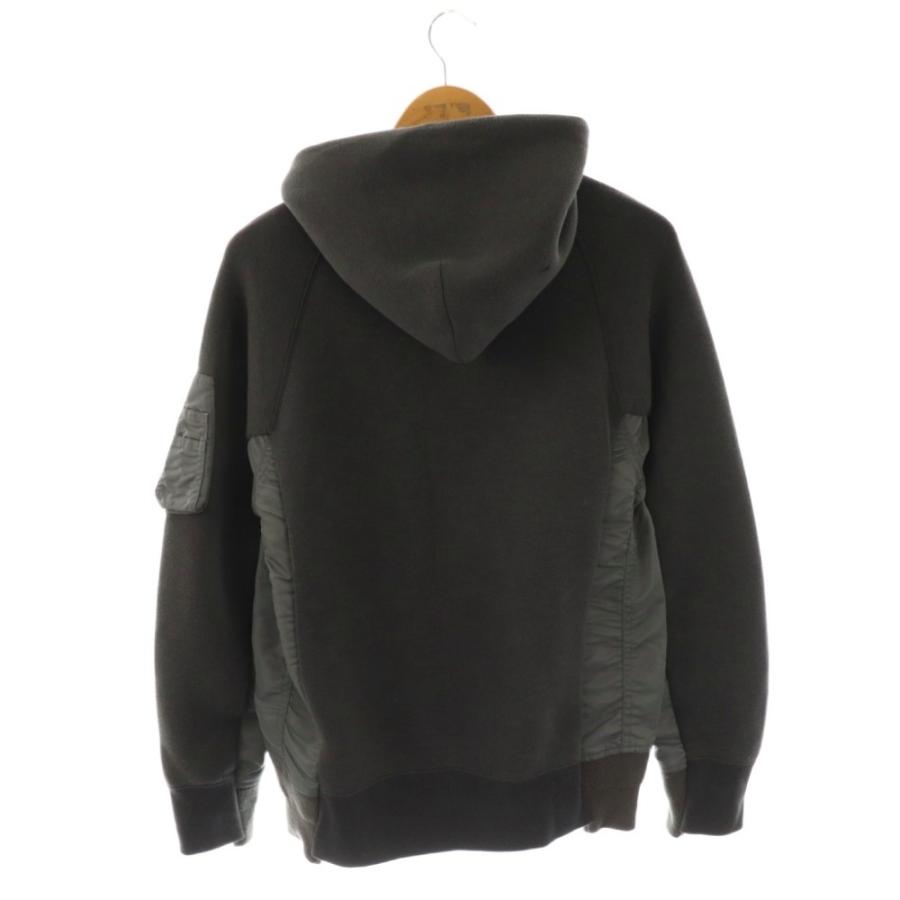 美品✨ sacai サカイ MA-1 フーディ パーカー グレー サカイ sacai MA-1 Hoodie Sponge Sweat パーカー 1 グレー /AG □OS