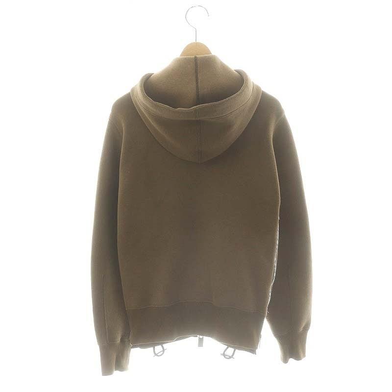 サカイ sacai Sponge Sweat x Nylon Twill Hoodie パーカー ジップ