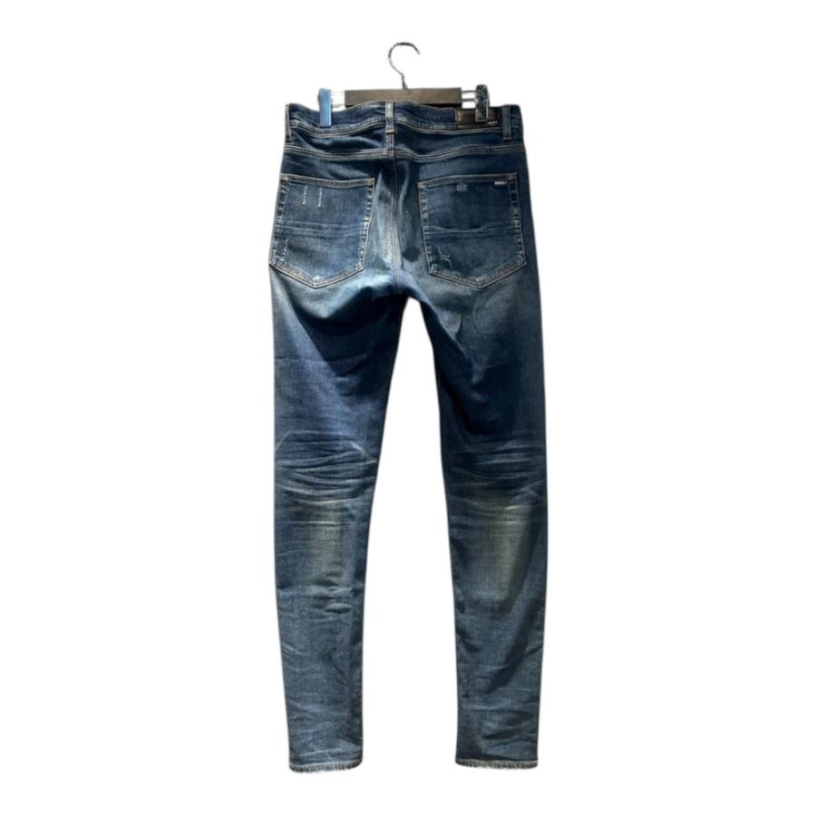 アミリ AMIRI 22年 MX1 レザーパネル バンダナジーンズ デニムパンツ