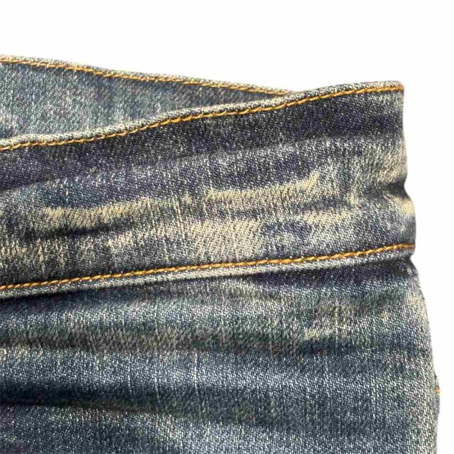 アミリ AMIRI 22年 MX1 レザーパネル バンダナジーンズ デニムパンツ