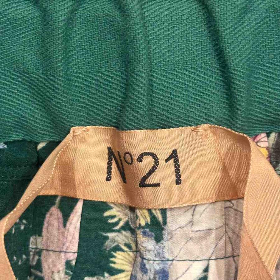 ヌメロヴェントゥーノ N°21 17AW スカート ミニ 花柄 プリーツ シルク