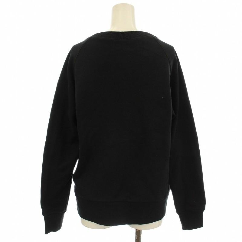 アーペーセー A.P.C. sacai サカイコラボ Tani Sweatshirt スウェット トレーナー ロゴ 長袖 XXS 黒 ブラック 21E2-COEON-M27656 /☆G レデ