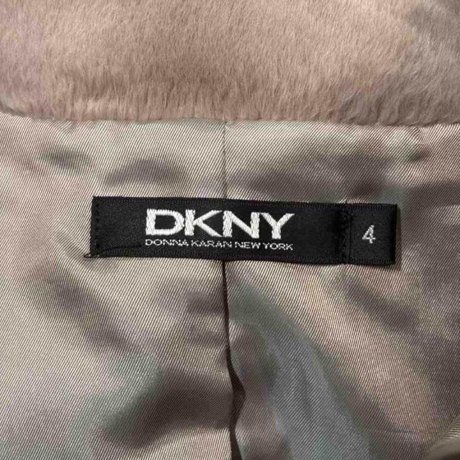 ダナキャランニューヨーク DKNY レザージャケット ファー ダブルジップ