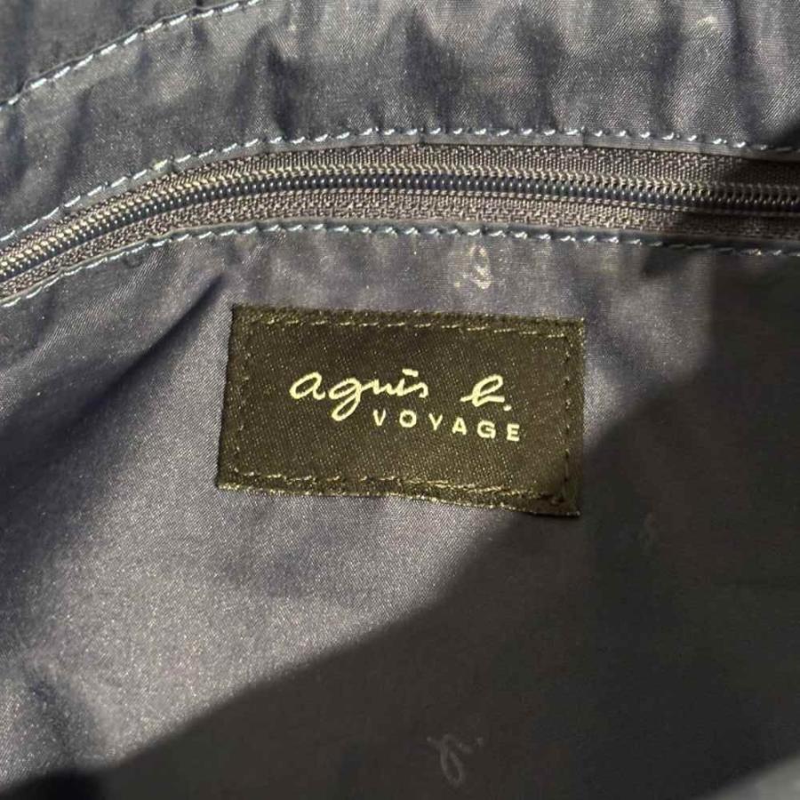 agnes b.（アニエスベー） トートバッグ ハンドバッグ ナイロン 紺