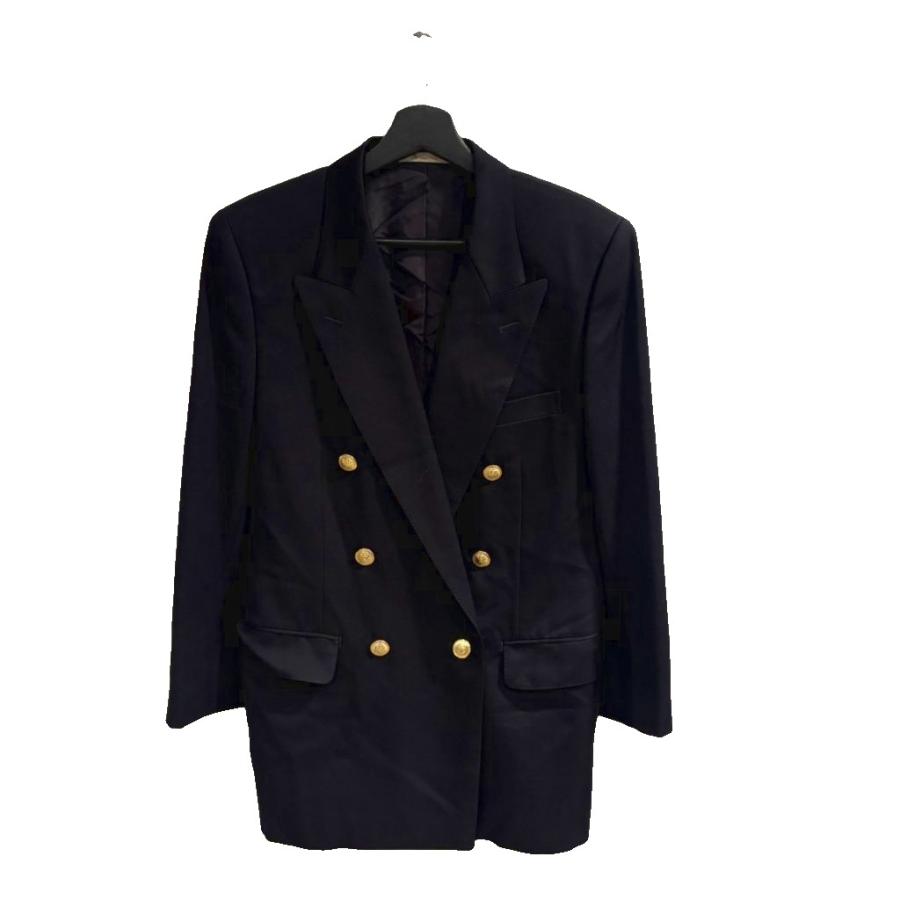 アクアスキュータム AQUASCUTUM ジャケット ブレザー ダブル ウール 金
