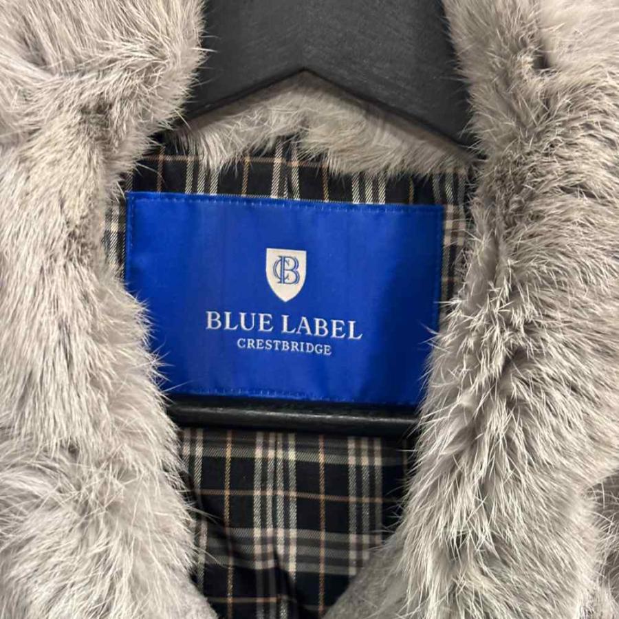 極美品✨ブルーレーベルクレストブリッジ ラビットファー ウールコート 38 赤 ブルーレーベルクレストブリッジ BLUE LABEL CRESTBRIDGE コート