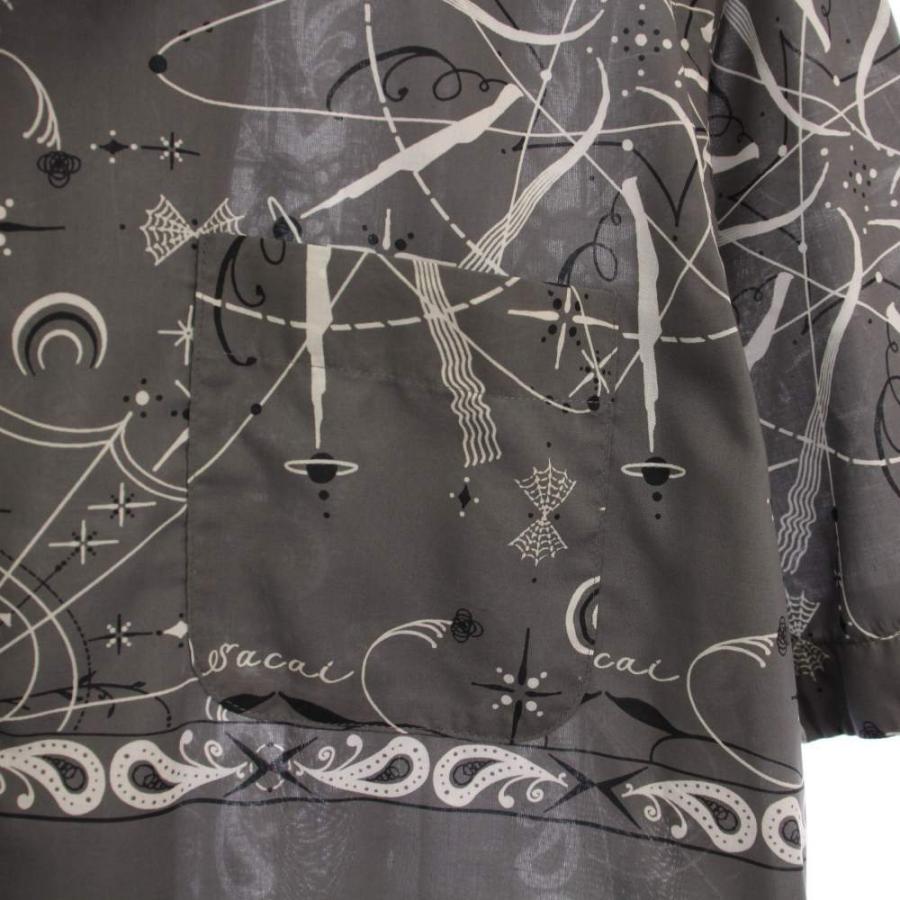 サカイ sacai Dr Woo Bandana Print Shirt バンダナプリントシャツ