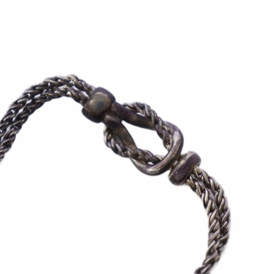 TIFFANY ティファニー ダブルロープセンターノットブレスレット 極美品 TIFFANY&Co.（ティファニー） 新品同様 ダブルロープ センターノット