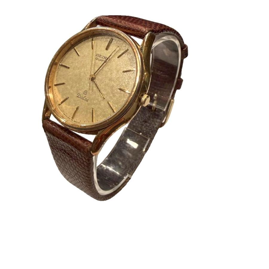セイコー SEIKO 腕時計 ジャンク 茶 ブラウン ゴールドカラー ジャンク 