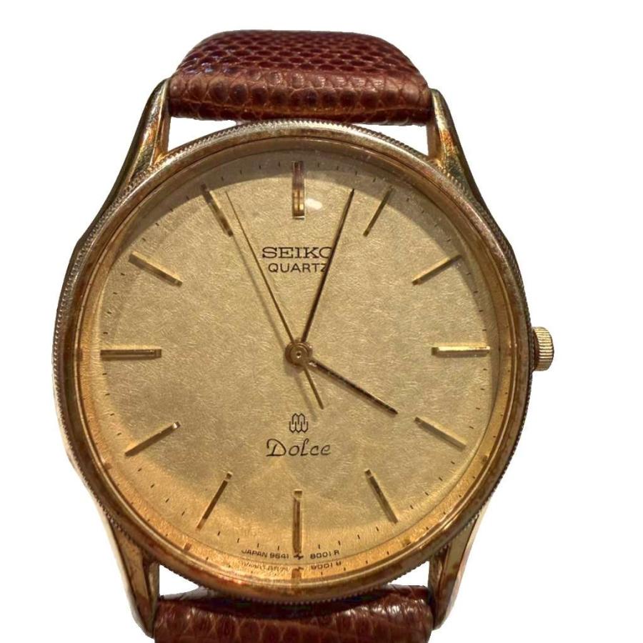 セイコー SEIKO 腕時計 ジャンク 茶 ブラウン ゴールドカラー ジャンク 