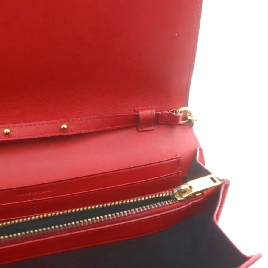 サンローラン パリ SAINT LAURENT PARIS YSLライン チェーンウォレット